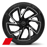 21" aluminiumfälgar, Audi Sport, 5-armad trigondesign, antracit