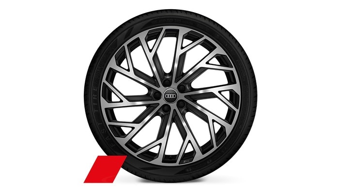 21" 10-Y-spoke evo design wheels, bicolor darkened finish