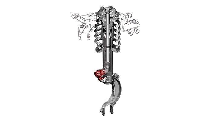 Adaptive damping suspension