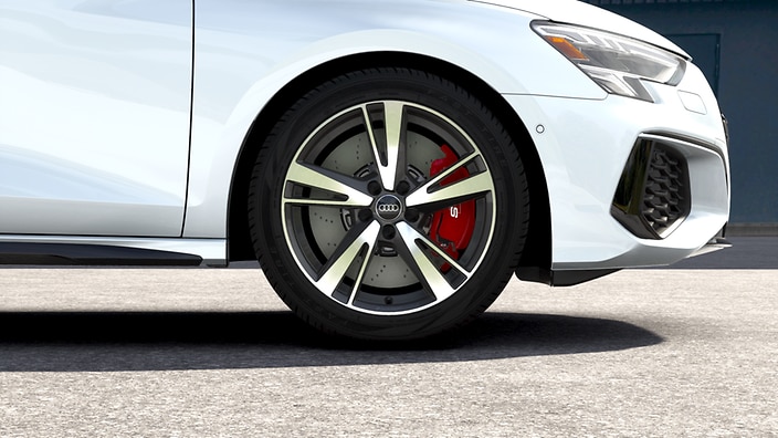 Red brake calipers