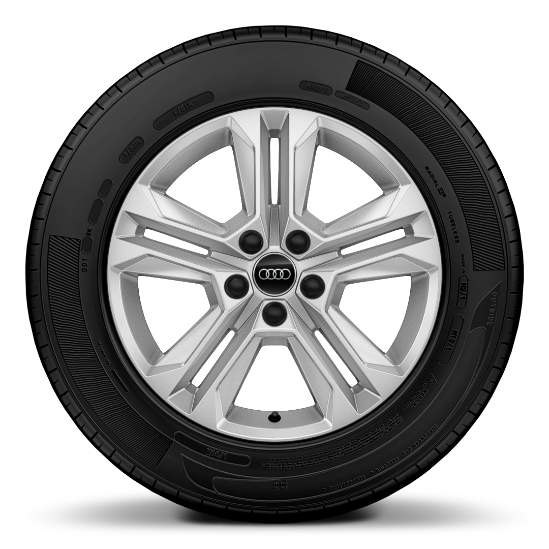 17&quot; x 7.0J &apos;5-double spoke&apos; design alloy wheels with 215/55 R17 tyres