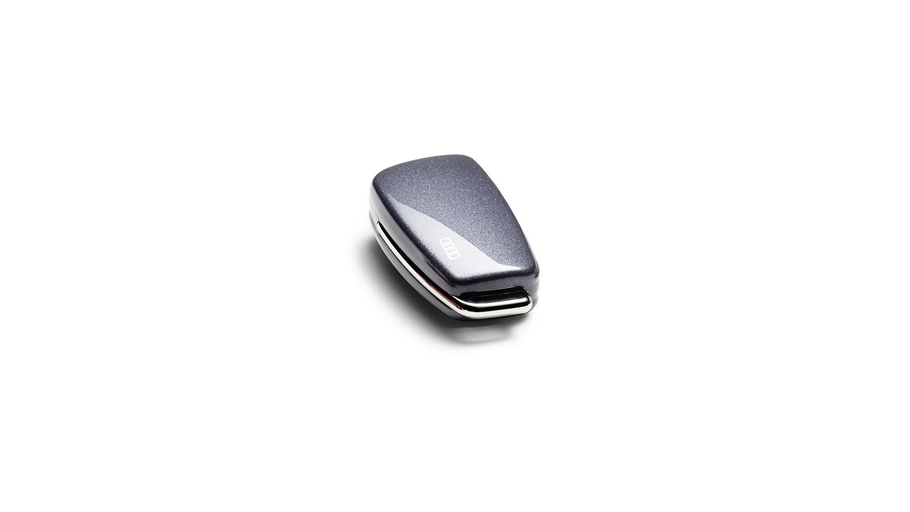 Key cover with Audi rings, daytona grey