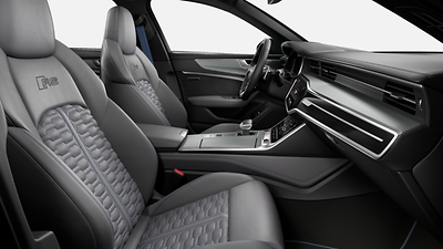 Pakiet stylistyczny Audi exclusive w kolorze szarym Jet - niebieskim Ocean