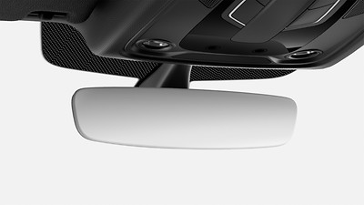 Auto-dimming interior rearview mirror, frameless