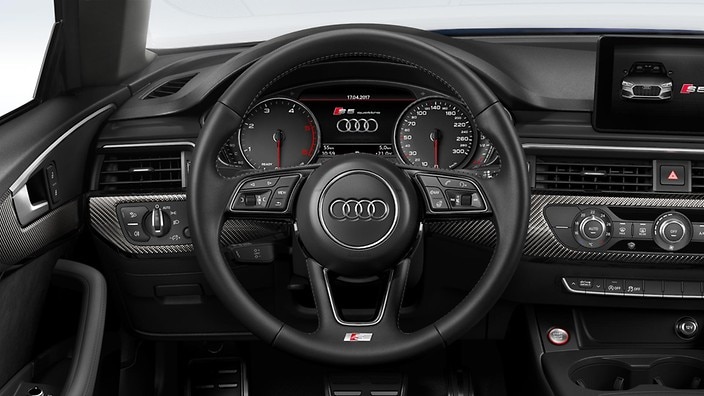 Heated 3-spoke, leather-covered multifunction steering wheel