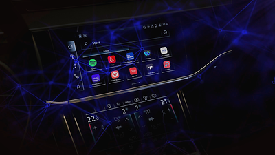 Audi smartphone interface &amp; application store