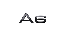 Nazwa modelu A6 w kolorze czarnym, na tył