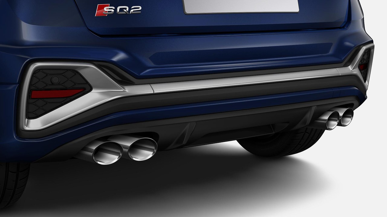 Rear side exhaust tailpipe