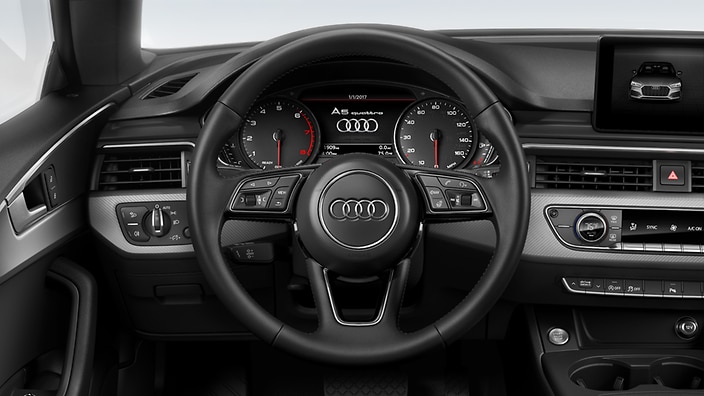 Heated, three-spoke multifunction steering wheel