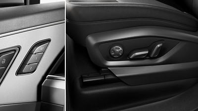 Electrically adjustable front seats, including memory function for the driver&apos;s seat