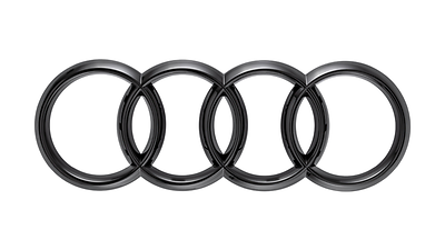 Audi-ringe i sort, til forende
