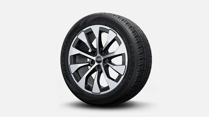 19" 10-spoke-aero design wheels, bicolor finish