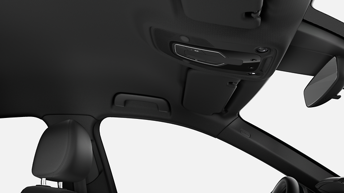 Black cloth headliner