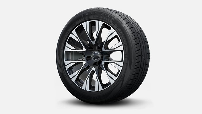21" 6-V-spoke aero design wheels, bicolor finish