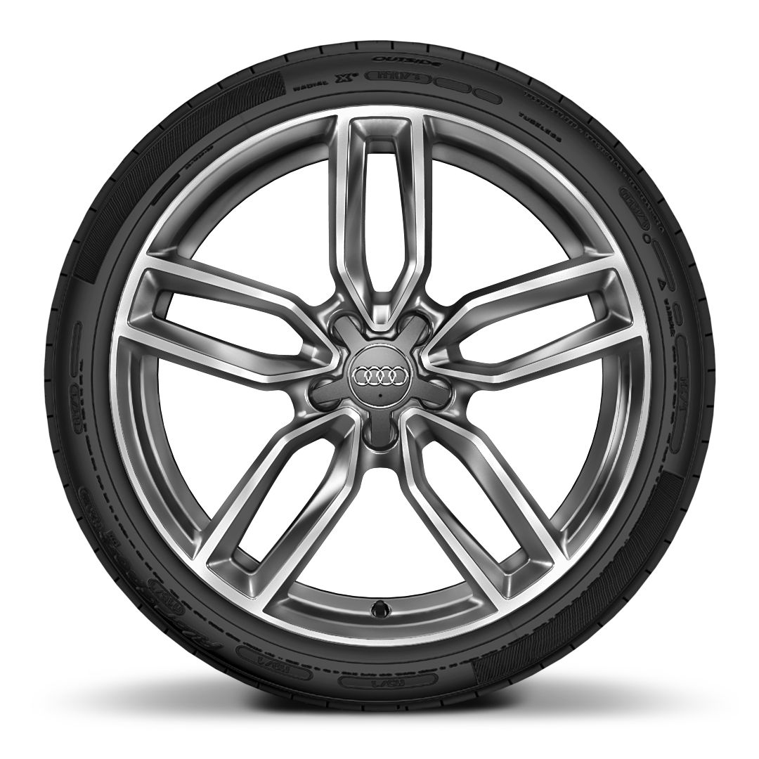 19” x 8.0J ‘5-twin-spoke star’ design alloy wheels in contrast grey, diamond cut finish with 235/35 R19 tyres