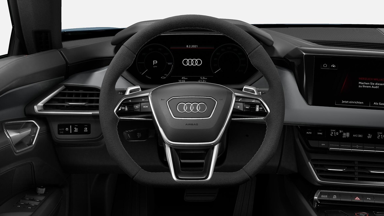 Sport contour steering wheel in Alcantara, with shift paddles
