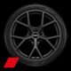19x9.0J/8.0J 5-spoke Y-style, Matte Black,265/30|245/35 R19 tyres