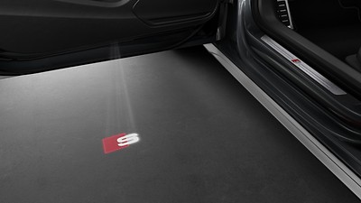 LED-projektering af Audi ringe ved åbning af døre, foran