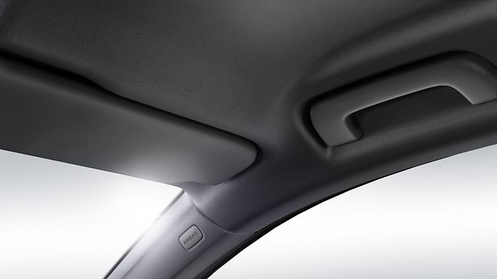 Black cloth headliner