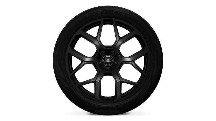 21” 6-spoke Y-design, black wheels