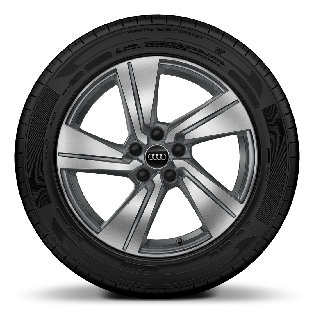 18&quot; x 7.0J &apos;5-arm dynamic&apos; design alloy wheels in graphite grey, diamond-turned with 215/50 R18 tyres