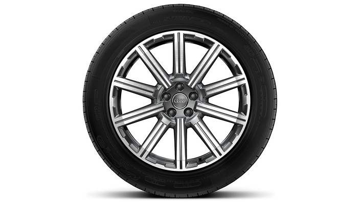 20" 10-spoke-star design Bi-color wheels