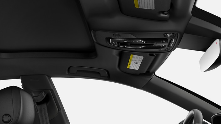Black cloth headliner