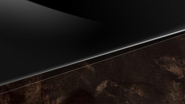 High-gloss Black/Terra Brown Walnut Wood inlays