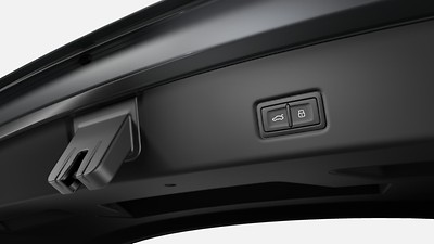 Electric luggage compartment lid with sensor controlled luggage compartment release