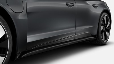 Lower door trim inserts in Glossy Carbon