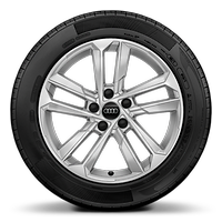 17” x 8.0J ‘5-parallel-spoke’ style alloy wheels with 225/45 R17 tyres
