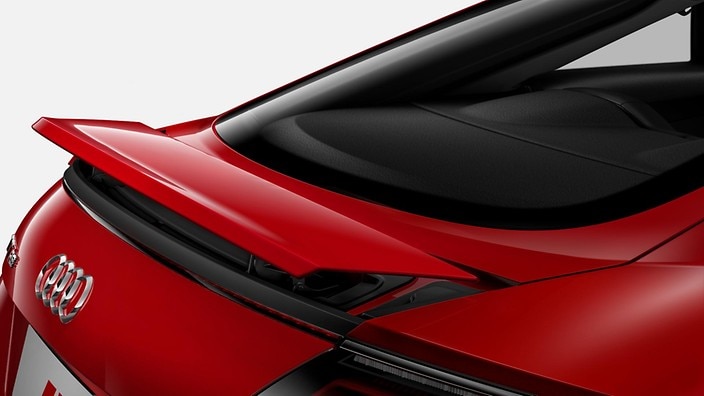 Electric retractable rear spoiler