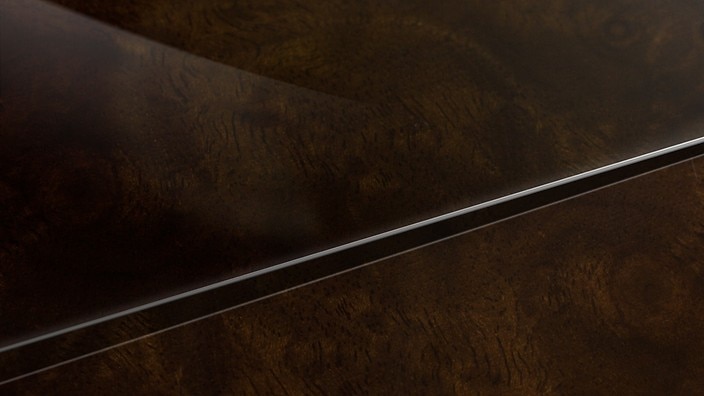 Dark Brown Walnut Wood inlays