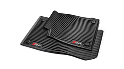 All-weather floor mats, for front, black
