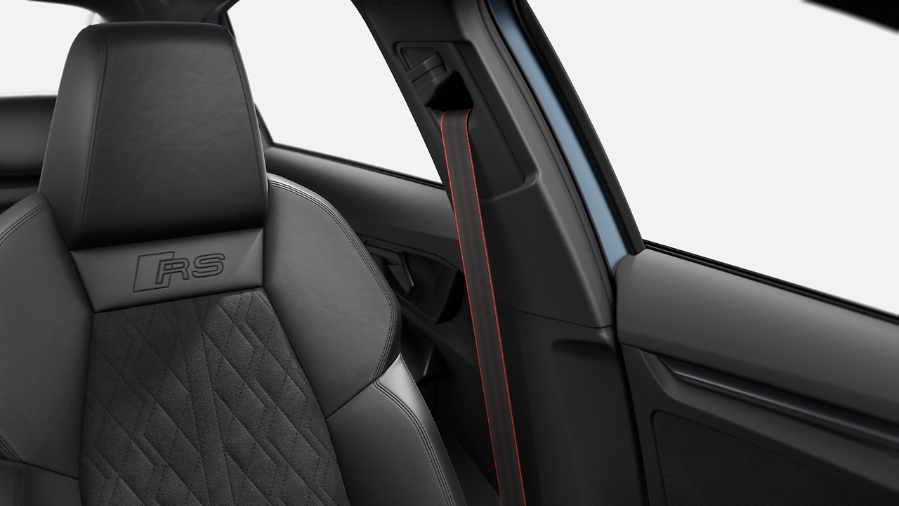 Seat belts, Black with Red edge