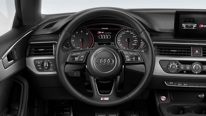 Heated 3-spoke, leather-covered multifunction steering wheel