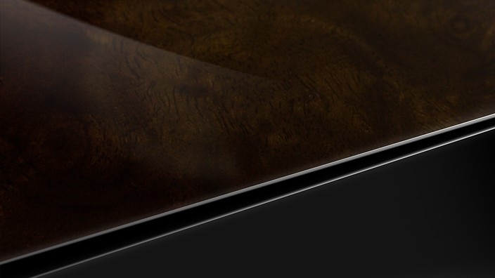 Dark Brown Walnut Wood inlays