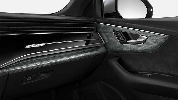 High-gloss Gray Oak Wood inlays