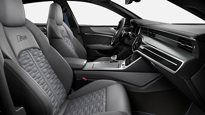 Pakiet stylistyczny Audi exclusive w kolorze szarym Jet - niebieskim Ocean