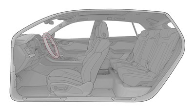 Elementos de mando en Alcantara Negro Audi exclusive