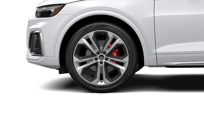 Red brake calipers