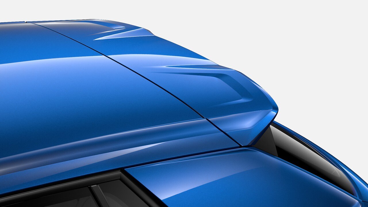 Spoiler de teto na cor do ve&iacute;culo