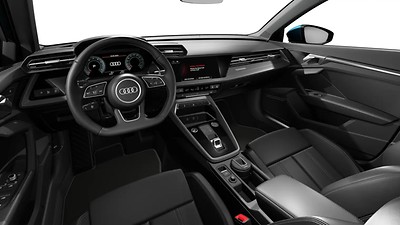 Sports multi-function plus flat-bottomed steering wheel, USB ports with charging function in rear and Audi pre-sense basic