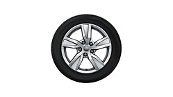 Rad, 5-Arm, 7,0Jx16, Winterreifen 205/60 R16 92H, rechts