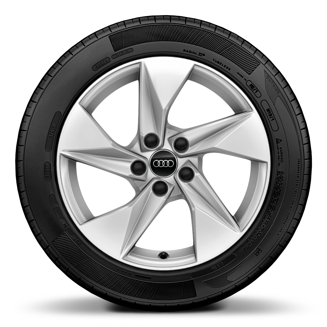 17&quot; x 8.0J &apos;5-arm style&apos; alloy wheel with 225/45 R17 tyres