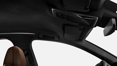 Headliner and rear shelf in Black Dinamica® microfiber