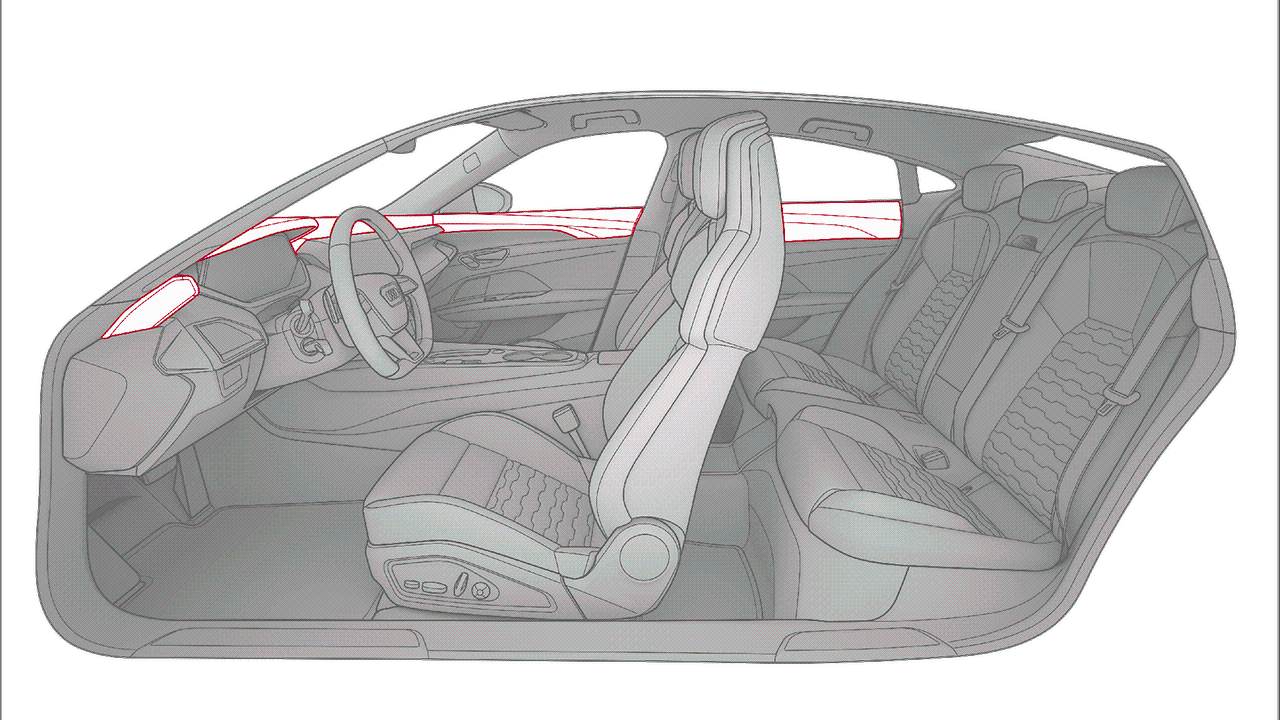 Audi exclusive øvre interiørelementer