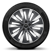 Räder, 10-Arm-Aero, graphitgrau, glanzgedreht, 8,0Jx18, Reifen 225/55 R18
