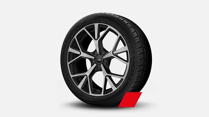 20" 5-spoke-tripod design wheels, bicolor finish