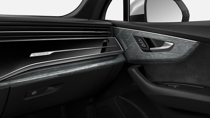 High-gloss Gray Oak Wood inlays